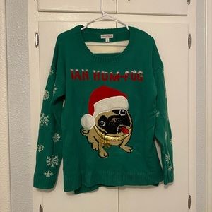 Rebecca Malone Pug Christmas sweater